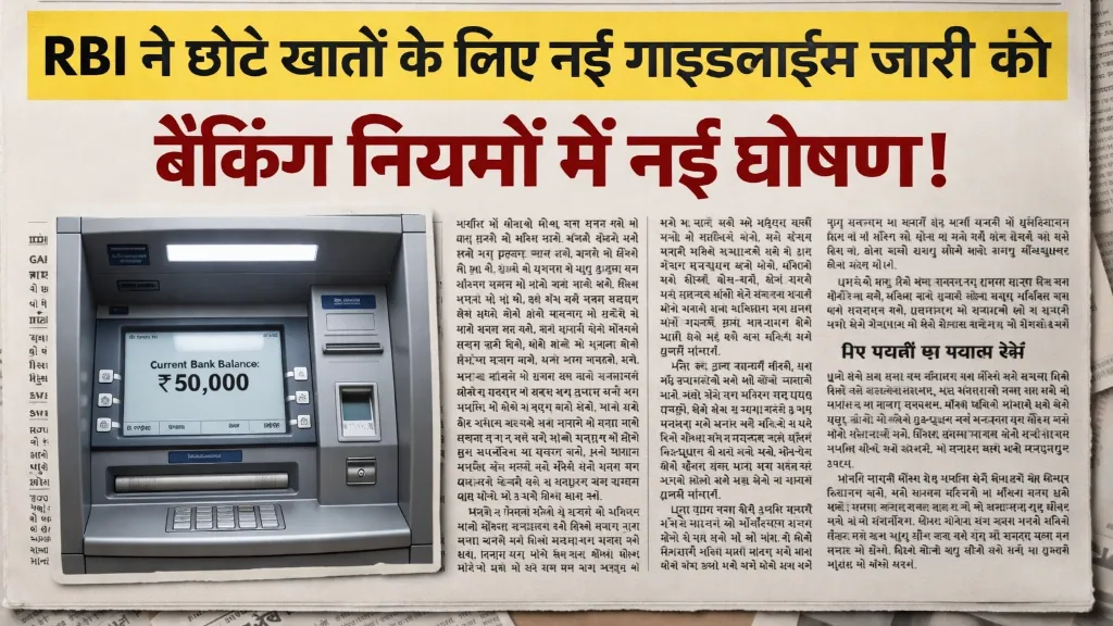 RBI Announces New Banking Guidelines